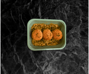 Oven ready Haggis truffles in a peppercorn sauce